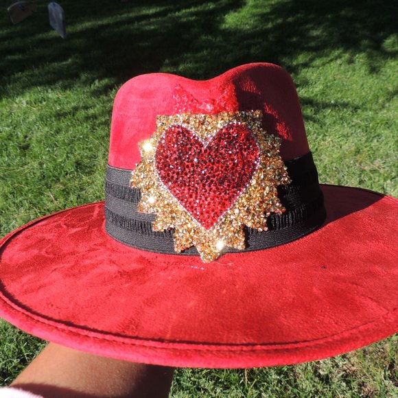 Handmade wide brim hat made in Mexico hand painted - Picture 2 of 16